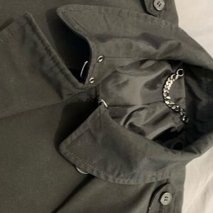 Men’s Black River Island Trench Coat